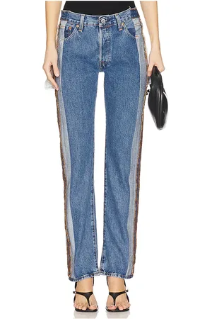 Sami Miro Porterhouse Jeans in Vintage Denim in - Blue. Size M (also in XL, XS).