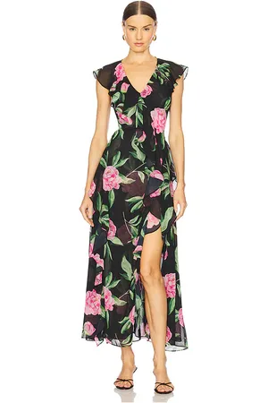 MISA Lilith Dress in - Black. Size L (also in M, S, XS).