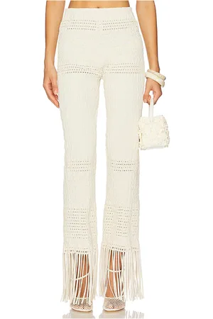 Nanushka Miciel Pants in - Cream. Size L (also in M, S, XS).