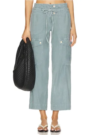 Free People Park Ave Pant in - Slate. Size L (also in M, S, XS).