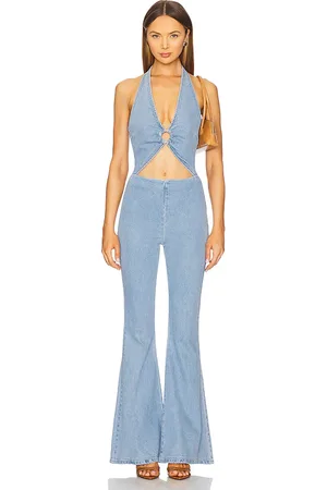 Retrofete Kairi Denim Jumpsuit in - Blue. Size M (also in S).