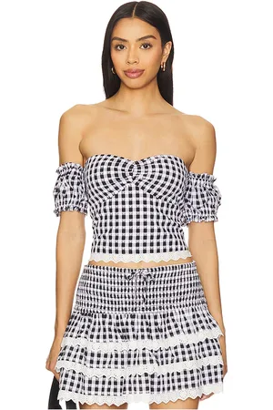 MAJORELLE Reece Top in - Black,White. Size M (also in S, XL, XS, XXS).