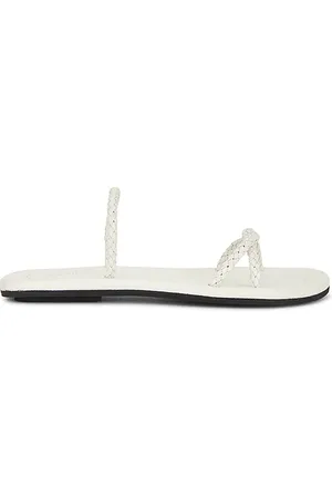 St Agni Woven Rope Slide in - White. Size 36 (also in 37, 38, 39, 40).