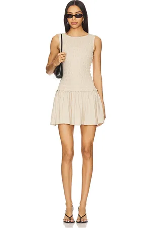 Tularosa Laura Mini Dress in - Neutral. Size S (also in XS).