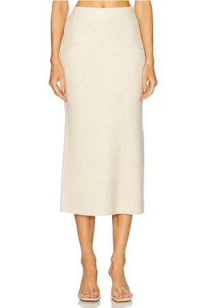 Cult Gaia Jodie Knit Skirt in - Beige. Size M (also in S, XS).