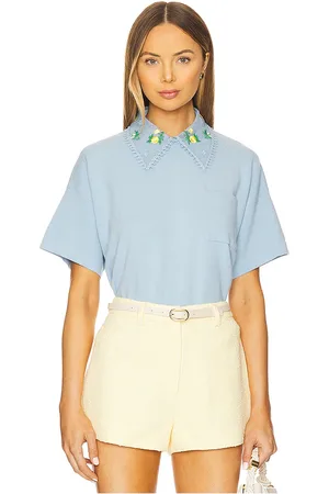 Essentiel Antwerp Hideal Polo in - Baby Blue. Size L (also in M, S, XL, XS).