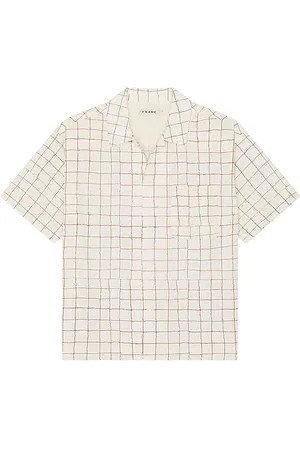 Frame Vintage Print Shirt in - Cream. Size L (also in M, S, XL).