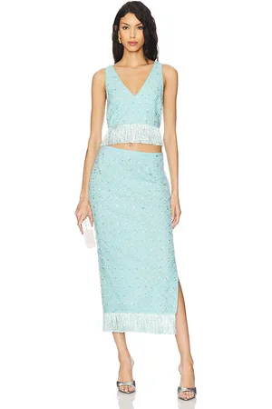 Saylor Randall Dress in - Baby Blue. Size M (also in S, XS).