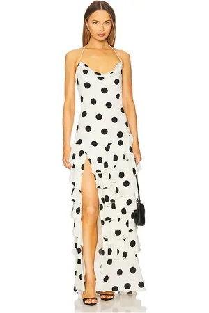 MAJORELLE Brandin Gown in - Ivory. Size L (also in M, S, XL, XS, XXS).