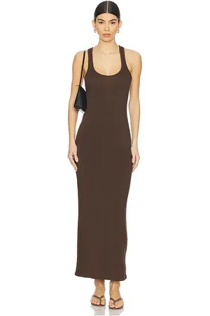 EB DENIM X REVOLVE Lyla Tank Dress in - Brown. Size L (also in M, S, XL, XS).
