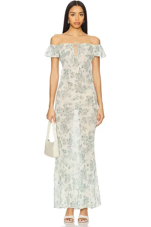 STONE_COLD_FOX X REVOLVE Camille Maxi Dress in - Teal. Size L (also in M, S, XL, XS).