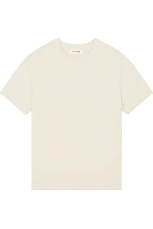 Frame Logo Tee in - Brown. Size L (also in M, S, XL).