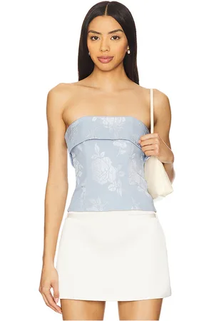 STONE_COLD_FOX X REVOLVE Tori Top in - Baby Blue. Size L (also in M, S, XL, XS).