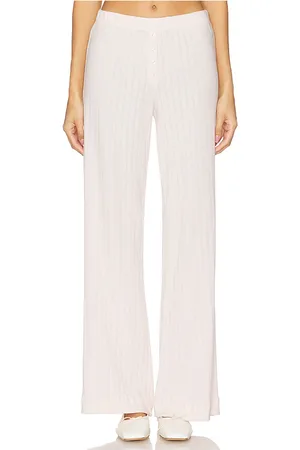 Leset Pointelle Boxer Pant in - Blush. Size L (also in M, S, XL, XS).