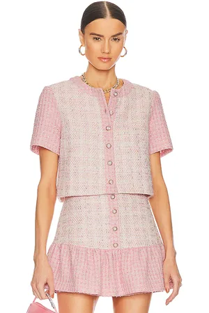Amanda Uprichard Braswell Top in - Pink. Size S (also in L, M, XS).