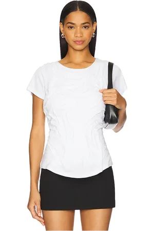 DI PETSA Wetlook Draped T-shirt in - . Size L (also in M, S, XS).