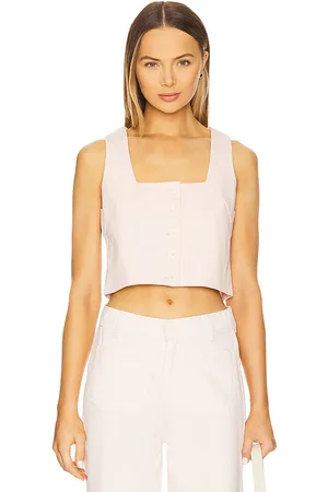 DL1961 Lizzie Cropped Top in - Blush. Size L (also in M, S, XS).