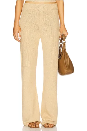 AYA MUSE Soleil Pants in - Beige. Size L (also in M, S, XS).