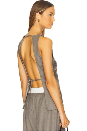 EAVES Myah Top in - Grey. Size L (also in M, S, XL, XS, XXS).