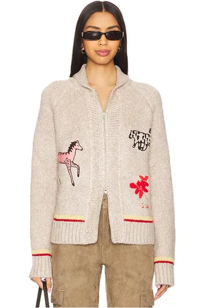 SIEDRES Niasa Zip Up Sweater in - Neutral. Size XS (also in XXS).