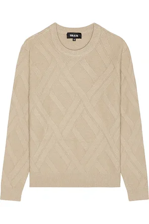 SER.O.YA Joseph Grid Cable Sweater in - . Size L (also in M, S, XL/1X).