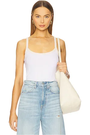 GRLFRND Cami Top in - White. Size L (also in M, S, XL, XS, XXS).