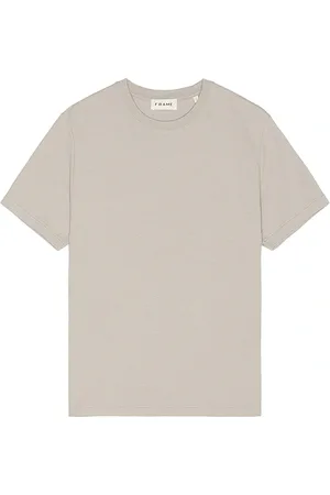 Frame Duo Fold Tee in - Grey. Size L (also in M, S).