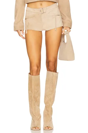 LaMarque X REVOLVE Winona Suede Short in - Beige. Size L (also in M).