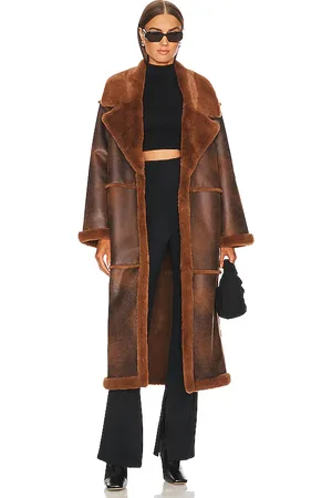 Tularosa X Marianna Hewitt Belen Coat in - Brown. Size L (also in S, XS).
