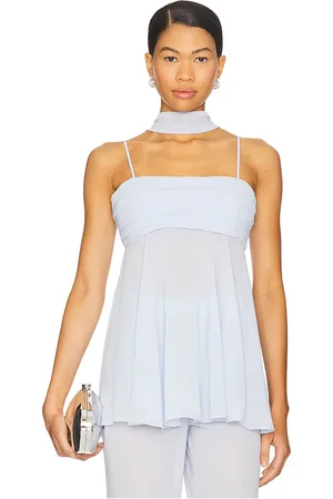 SER.O.YA Tamara Top in - Blue. Size L (also in M, S, XS).
