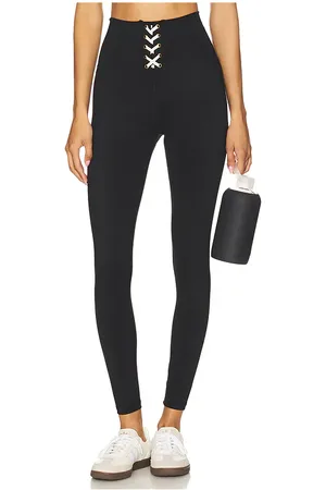 STRUT-THIS The Kennedy Ankle Legging in - Black. Size L (also in M, S, XL, XS).