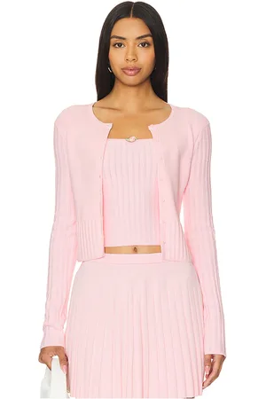 MAJORELLE Lenda Cardigan in - Pink. Size M (also in S, XS).