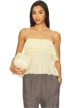 RONNY KOBO Alexi Top in - Lemon. Size L (also in M, S, XS).