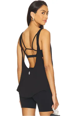 Free People X FP Movement Batter Up Tank Top in - Black. Size L (also in M, S, XL, XS).