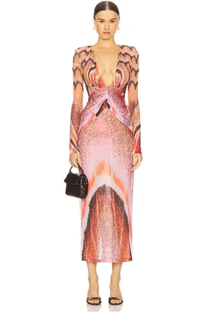 PATBO Papillon Maxi Dress in - Pink. Size 0 (also in 2).
