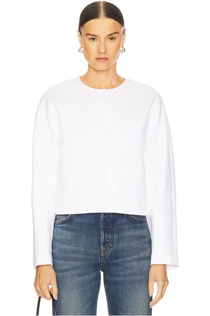 Vince Collarless Jacket in - White. Size L (also in M, S, XL, XS, XXS).