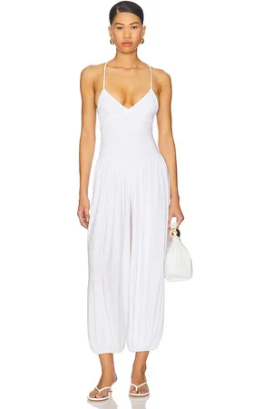 Norma Kamali Kenny Jumpsuit in - White. Size L (also in M, S, XL, XS).