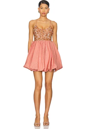 ALICE+OLIVIA Nessa Mini Dress in - Rose. Size 0 (also in 12, 2, 4, 6, 8).