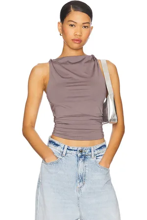 superdown Emile Top in - Grey. Size L (also in M, S, XL, XS, XXS).