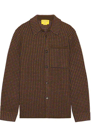 Guest In Residence Tweed Workshirt in - Brown. Size M (also in S).