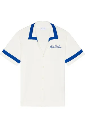 BLUE SKY INN Paneled Knit Shirt in - White. Size L (also in M).