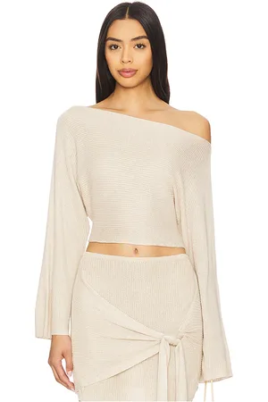 Flook the Label Callie Top in - Ivory. Size L (also in M, S, XS).
