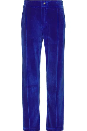 Oas Velour Pants in - Blue. Size M (also in S, XL/1X).