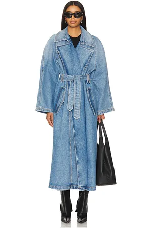 EB DENIM Kosmo Trench Coat in - Denim-Light. Size M (also in XS).