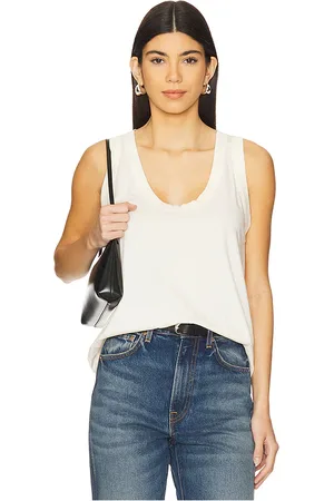 LnA Relaxed U Tank in - Ivory. Size L (also in M, S, XS).