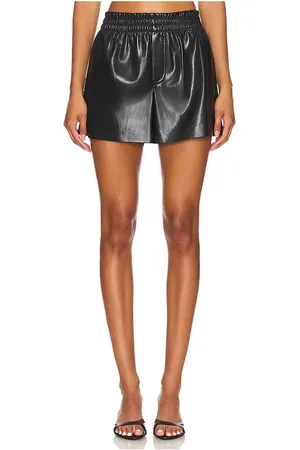 ALICE+OLIVIA Richie Vegan Leather Boxer Short in - . Size L (also in M).