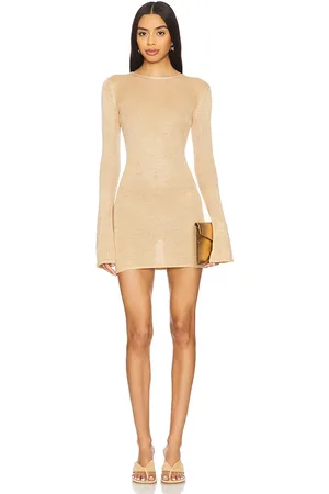 Flook the Label Elysia Dress in - Neutral. Size L (also in M, S, XL, XS).