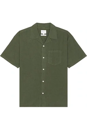Norse projects Carsten Cotton Tencel Shirt in - Green. Size L (also in S).