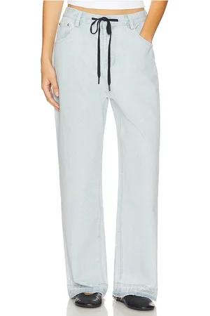 LINE & DOT Elowen Pant in - Blue. Size L (also in M, S, XL, XS).