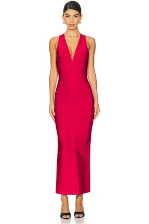 Hervé Léger The Sol Gown in - Red. Size M (also in XS).
